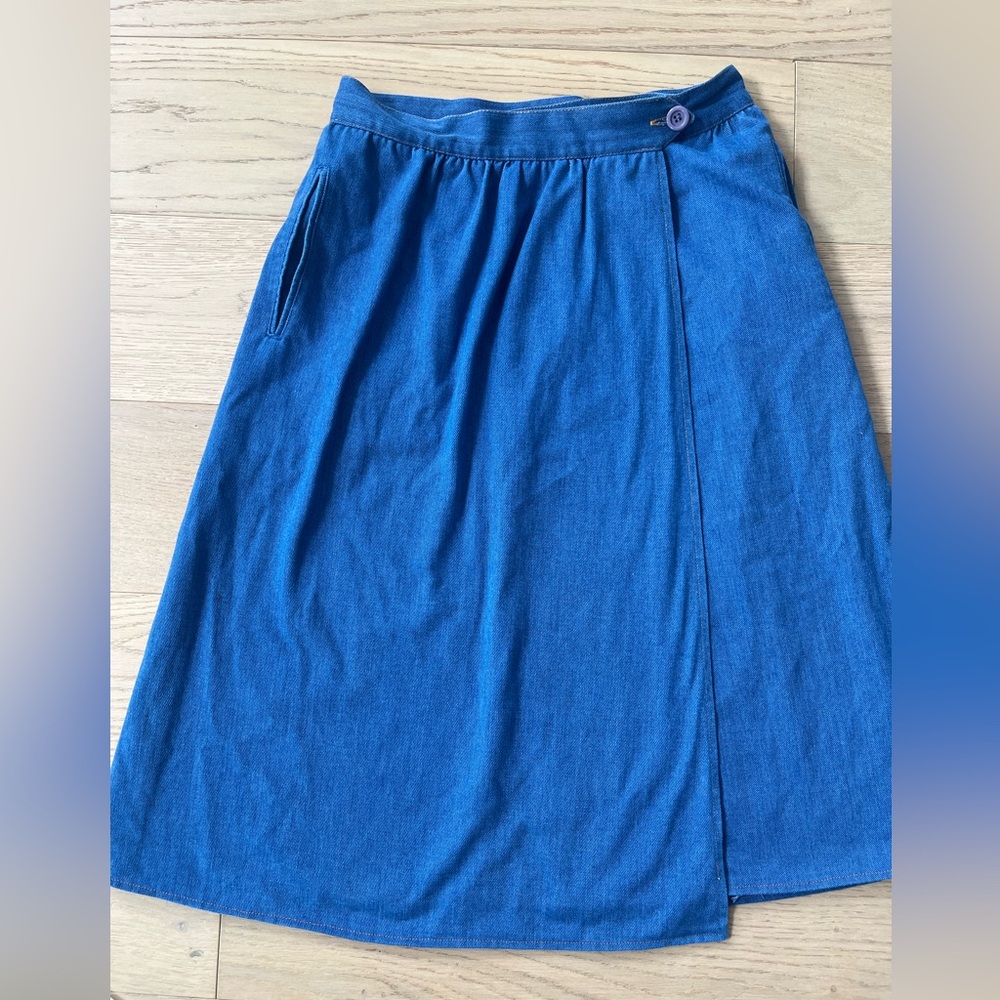 SOLD Vintage Women’s Blue A-Line Skirt